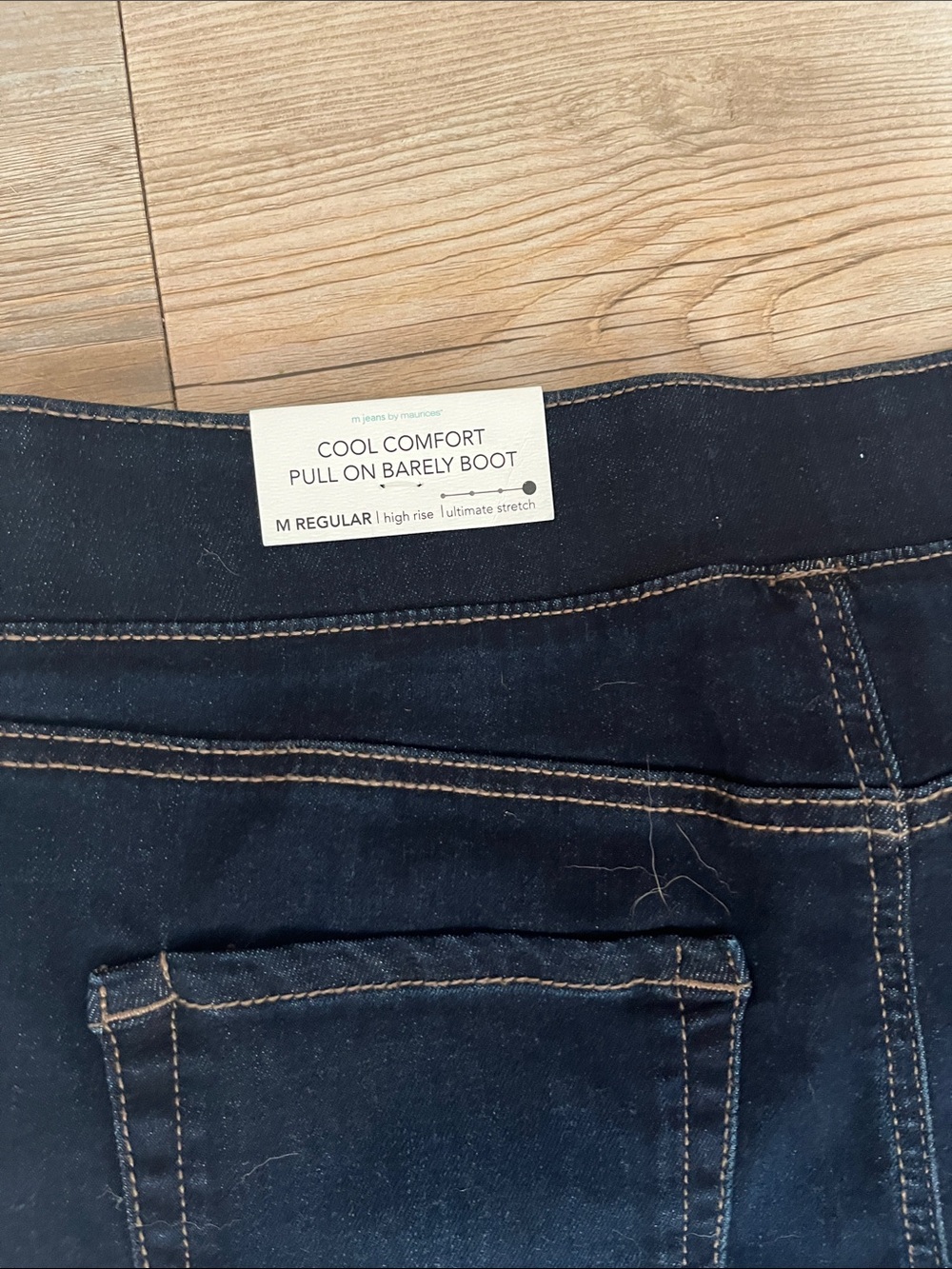 M Jeans by Maurices Cool Comfort Pull on Barely Boot High Rise Ultimate Stretch - Picture 8 of 10